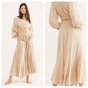 NWT Free People Cleo Maxi Skirt Set XS